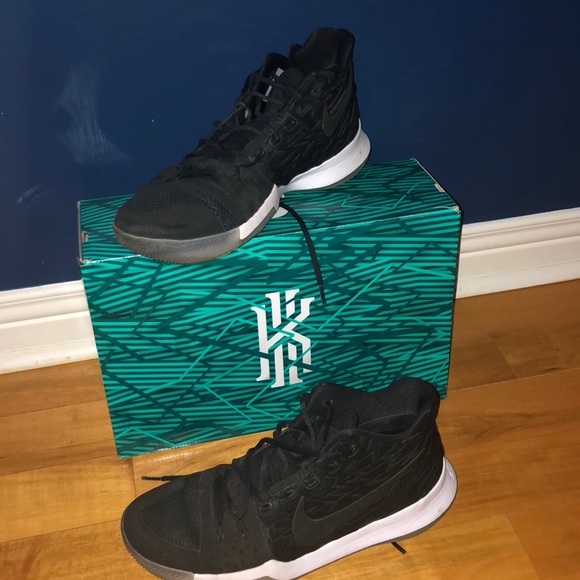 Black kyrie 3’s with cool bottoms. - Picture 2 of 7